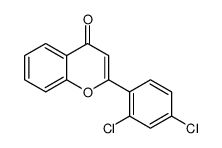 2-(2,4-dichlorophenyl)chromen-4-one Structure