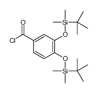 3,4-bis[[tert-butyl(dimethyl)silyl]oxy]benzoyl chloride Structure