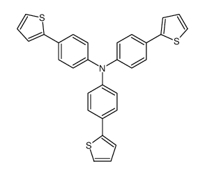 4-thiophen-2-yl-N,N-bis(4-thiophen-2-ylphenyl)aniline Structure