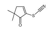 (4,4-dimethyl-5-oxocyclopenten-1-yl) thiocyanate结构式