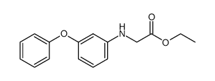 (3-Phenoxy-phenylamino)-acetic acid ethyl ester Structure