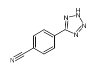 4-(2H-5-四唑)-苯甲腈结构式