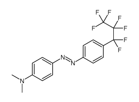 4-[[4-(1,1,2,2,3,3,3-heptafluoropropyl)phenyl]diazenyl]-N,N-dimethylaniline Structure