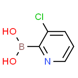 (3-Chloropyridin-2-yl)boronic acid Structure