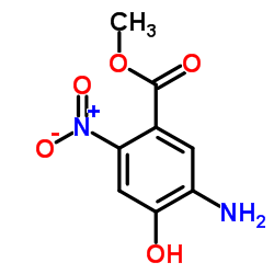 Methyl 5-amino-4-hydroxy-2-nitrobenzoate结构式