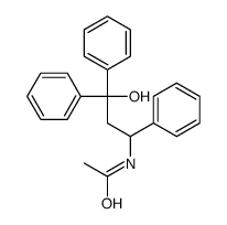 N-(3-hydroxy-1,3,3-triphenylpropyl)acetamide structure