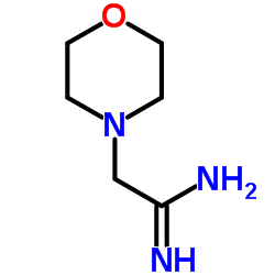 2-吗啉-4-亚胺酰胺结构式