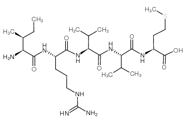 H-ILE-ARG-VAL-VAL-MET-OH Structure