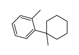 1-methyl-2-(1-methylcyclohexyl)benzene Structure