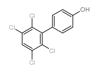 4-Hydroxy-2',3',5',6'-tetrachlorobiphenyl structure