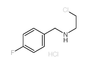 Benzenemethanamine,N-(2-chloroethyl)-4-fluoro-, hydrochloride (1:1) structure