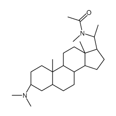 N-[(20S)-3α-Dimethylamino-5α-pregnan-20-yl]-N-methylacetamide结构式