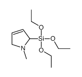 triethoxy-(1-methyl-2,5-dihydropyrrol-2-yl)silane Structure