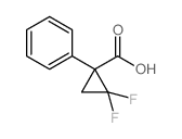 2,2-Difluoro-1-phenyl-cyclopropanecarboxylic acid structure