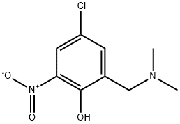 4-Chloro-2-[(dimethylamino)methyl]-6-nitrophenol结构式