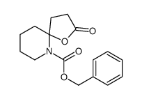 2-氧代-1-噁-6-氮杂螺[4.5]癸烷-6-羧酸苯甲酯结构式