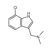 1-(7-氯-1H-吲哚-3-基)-N,N-二甲基甲胺结构式