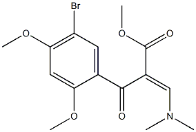 methyl 2-(5-bromo-2,4-dimethoxybenzoyl)-3-(dimethylamino)acrylate结构式