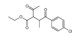 ethyl [2-acetyl-4-(4-chlorophenyl)-3-methyl-4-oxo]butyrate Structure