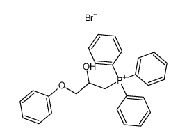 Triphenyl-[2-hydroxy-3-phenoxy-propyl]-phosphoniumbromid Structure