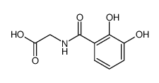 2,3-dihydroxybenzoyl-N-glycine结构式