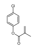(4-chlorophenyl) 2-methylprop-2-enoate结构式