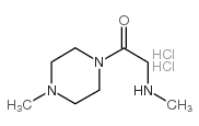 Piperazine, 1-methyl-4-[(methylamino)acetyl]- (9CI) structure