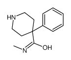 N-methyl-4-phenylpiperidine-4-carboxamide结构式