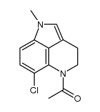 1-(6-chloro-1-methyl-3,4-dihydropyrrolo[4,3,2-de]quinolin-5(1H)-yl)ethanone结构式