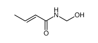 N-hydroxymethyl-trans-crotonamide结构式