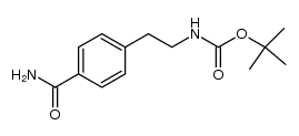 4-[2-(t-butoxycarbonylamino)ethyl]benzamide结构式