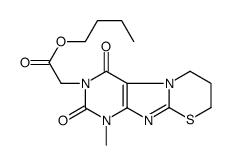 butyl 2-(1-methyl-2,4-dioxo-7,8-dihydro-6H-purino[8,7-b][1,3]thiazin-3-yl)acetate Structure