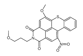 5-methoxy-2-(3-methoxypropyl)-11-nitro-1H-thioxantheno[2,1,9-def]isoquinoline-1,3(2H)-dione结构式