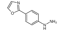 [4-(1,3-oxazol-2-yl)phenyl]hydrazine结构式