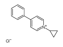 1-cyclopropyl-4-phenylpyridin-1-ium,chloride Structure