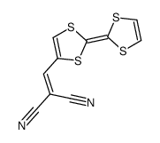 2-[[2-(1,3-dithiol-2-ylidene)-1,3-dithiol-4-yl]methylidene]propanedinitrile Structure