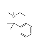 diethyl(2-phenylpropan-2-yl)silane结构式