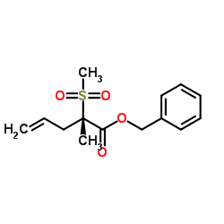 benzyl(S)-2-methyl-2-(methylsulfonyl)pent-4-enoate Structure
