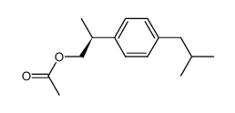 (-)-2-(4-isobutylphenyl)-1-acetoxypropane结构式