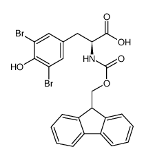 FMOC-3,5-二溴-D-酪氨酸结构式