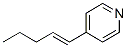 Pyridine, 4-(1-pentenyl)- (9CI) structure