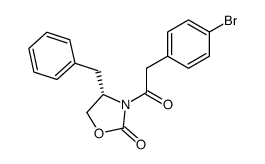 (4S)-4-benzyl‐3-(2‐(4‐bromophenyl)acetyl)oxazolidin‐2‐one结构式