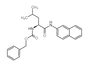 Z-l-leucine-beta-萘酰胺水合物结构式