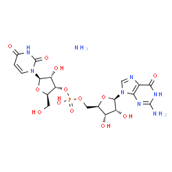 Guanosine, uridylyl-(3'.5')-, ammonium salt结构式