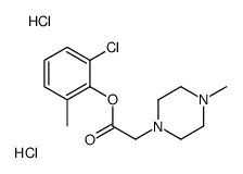(2-chloro-6-methylphenyl) 2-(4-methylpiperazin-1-yl)acetate,dihydrochloride Structure