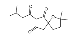 2,2-Dimethyl-7-(3-methyl-1-oxobutyl)-1-oxaspiro[4.4]nonane-6,8-dione structure