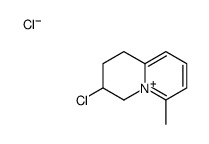 3-chloro-6-methyl-1,2,3,4-tetrahydroquinolizin-5-ium,chloride结构式