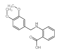Benzoic acid,2-[[(3,4-dimethoxyphenyl)methyl]amino]-结构式