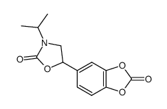 3-(1-methylethyl)-5-(2-oxo-1,3-benzodioxol-5-yl)-2-oxazolidinone结构式