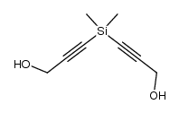bis(3-hydroxy-1-propynyl)dimethylsilane Structure